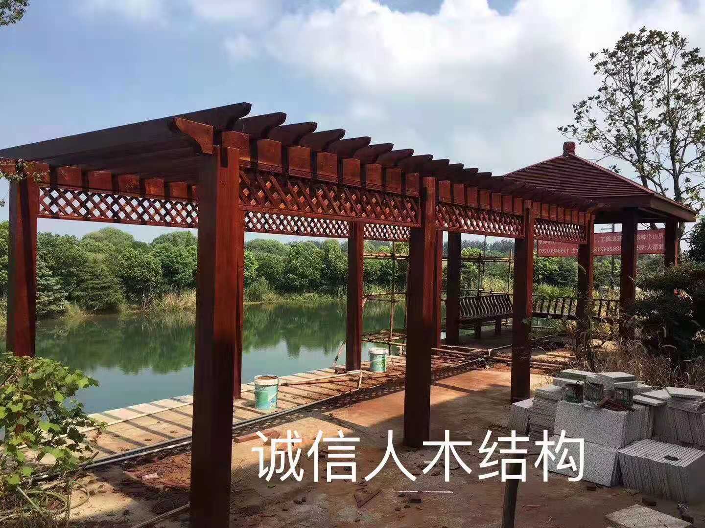花架亭子、廊架亭子、木廊架